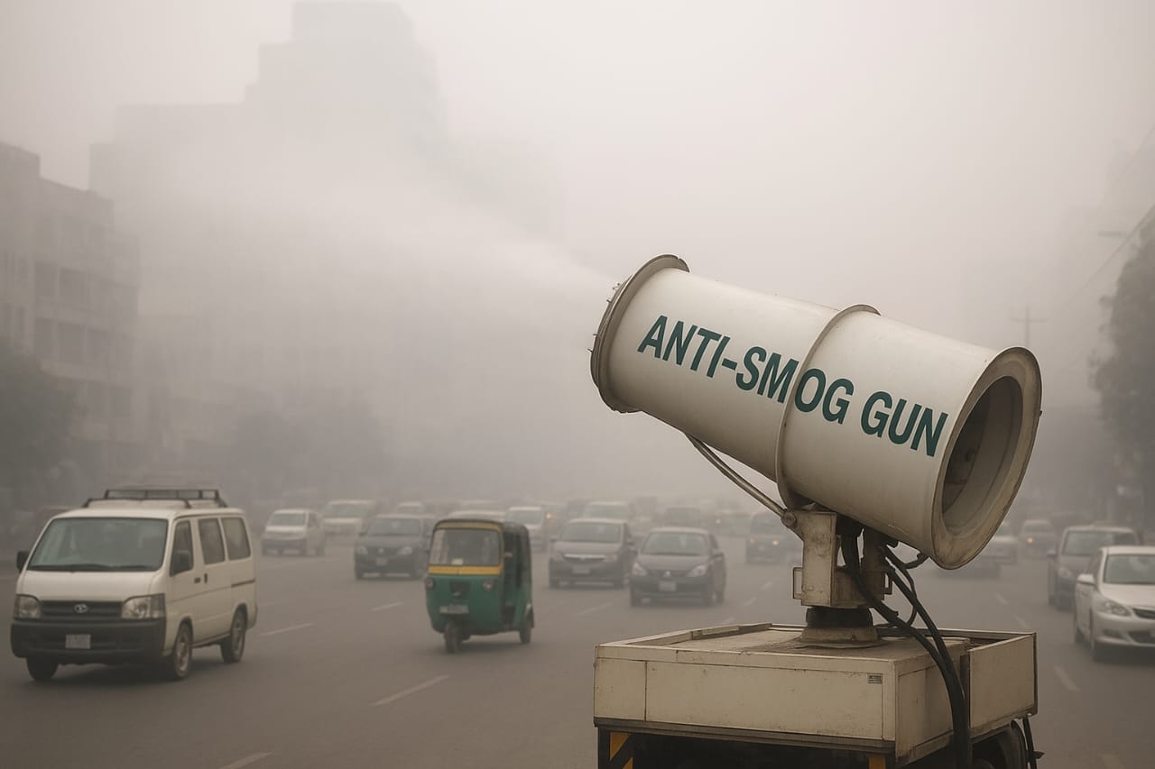 Punjab Launches Anti-Smog Guns in Lahore to Combat Air Pollution